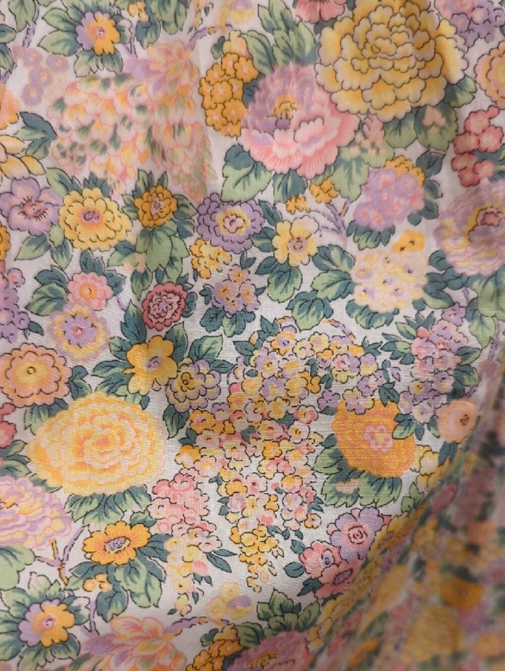 J. Crew × Liberty Fabric Pastel Floral Short Sleeve Dress, Women's XXL - Picture 4 of 9